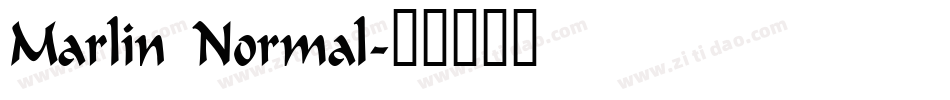 Marlin Normal字体转换
